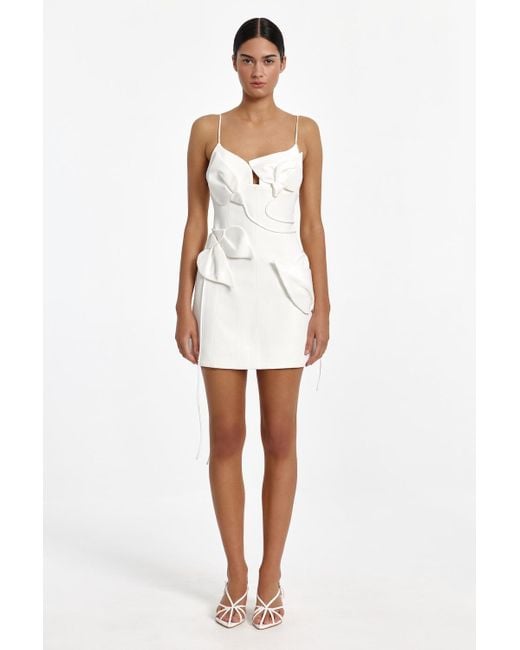 Acler White Acler Mini Dress, Au6/Us2