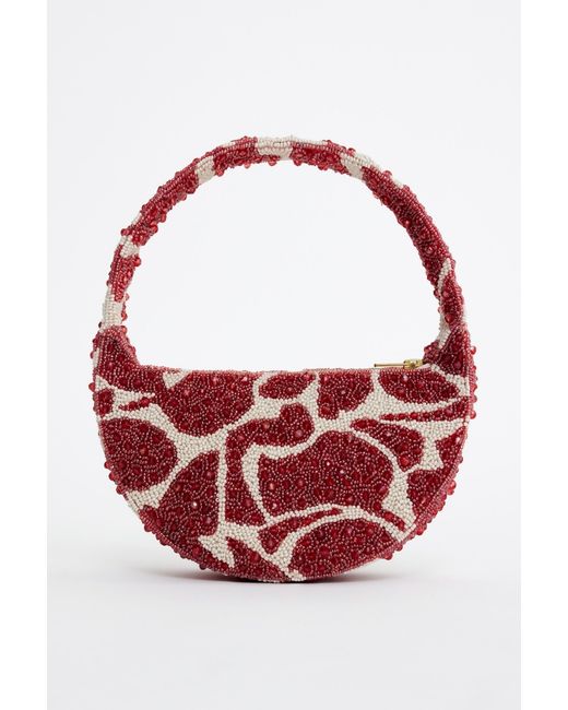Acler Red Bead Birch Bag