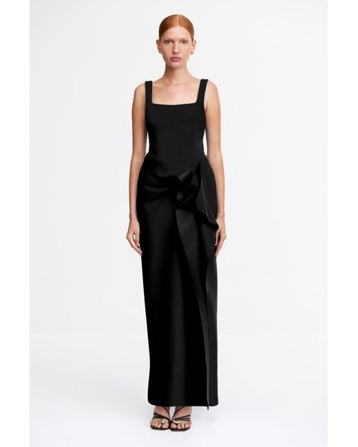 Acler Black Tuthill Midi Dress