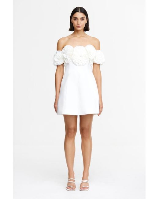 Acler White Trusley Mini Dress
