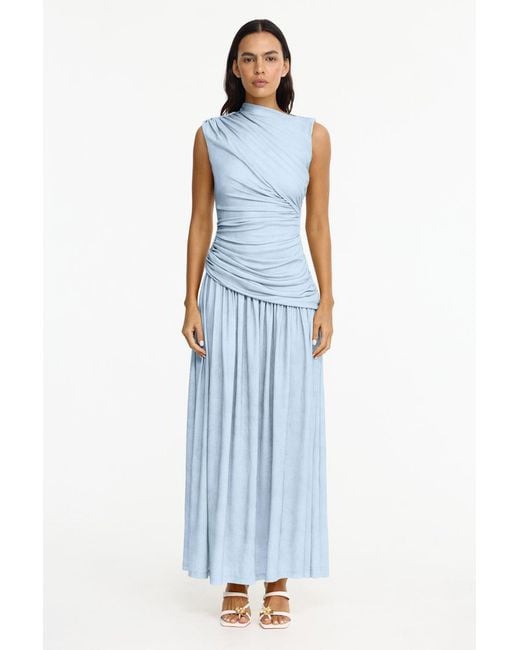 Acler Blue Deanhill Maxi Dress