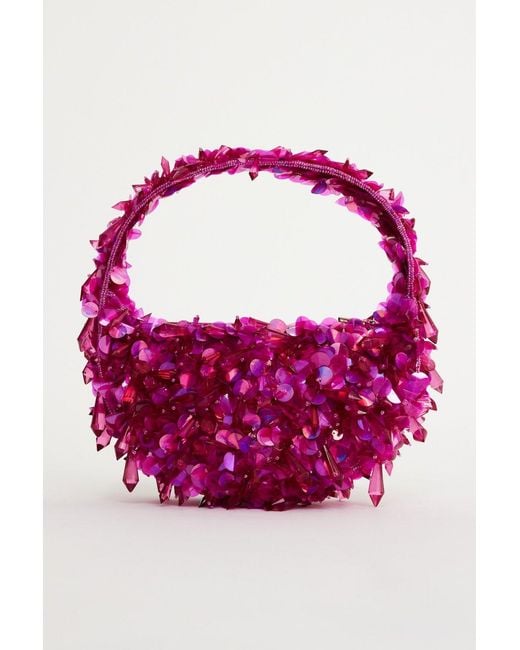 Acler Pink Crystal Birch Bag