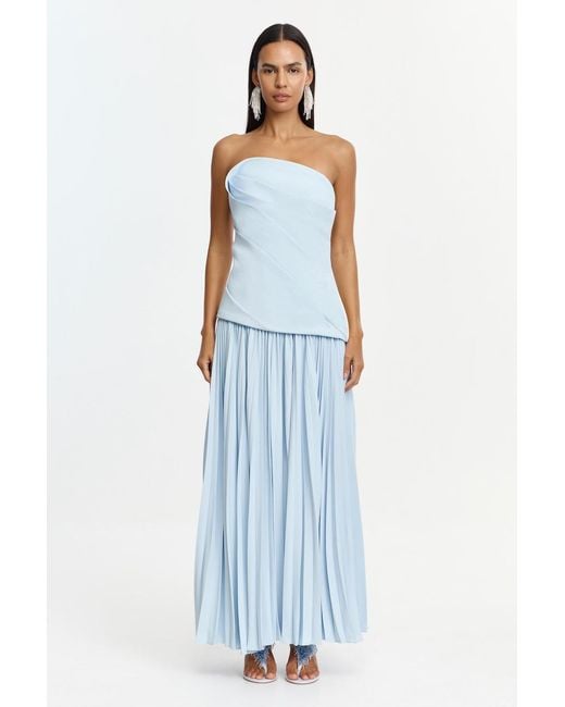 Acler Blue Harden Maxi Dress By