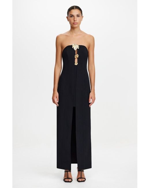 Acler Black Hawick Maxi Dress