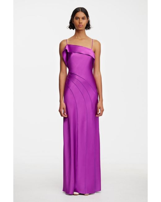 Acler Purple Zetland Maxi Dress