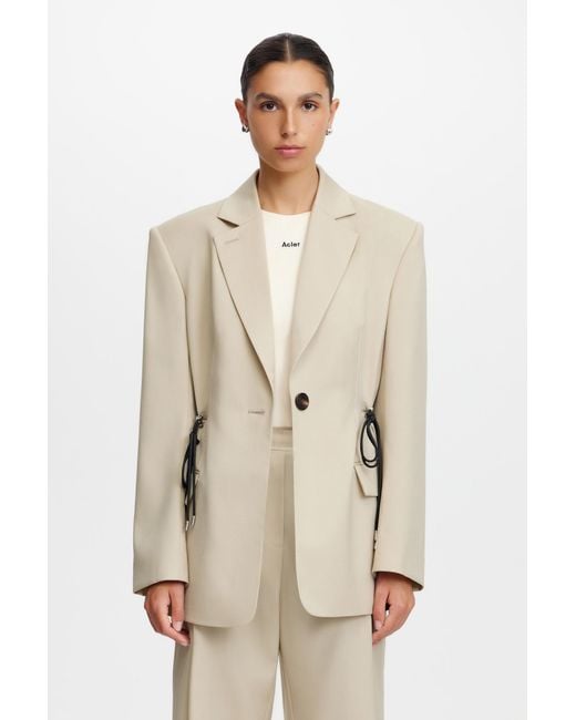 Acler Natural Tailored Blazer