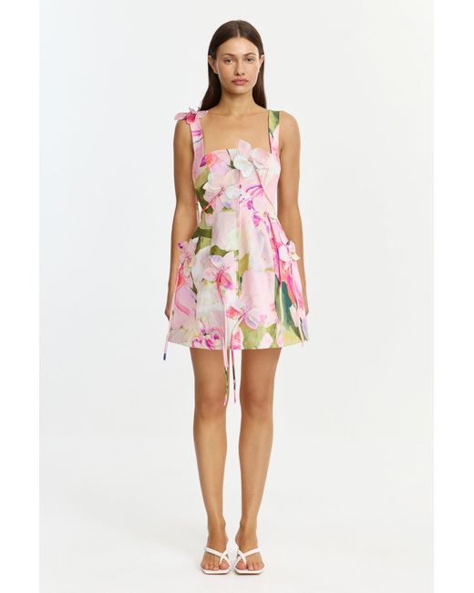 Acler Red Reeve Mini Dress