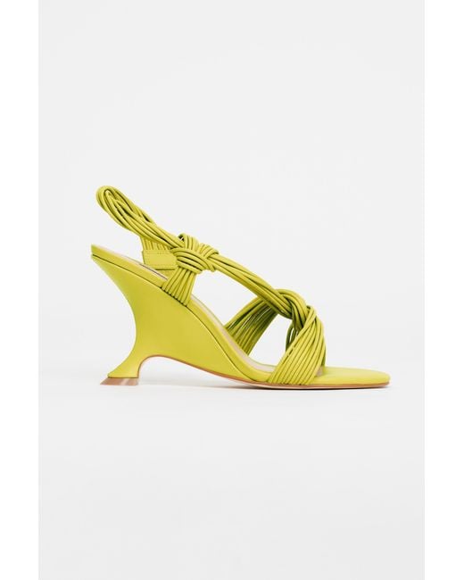 Acler Yellow Iverly Knot Wedge