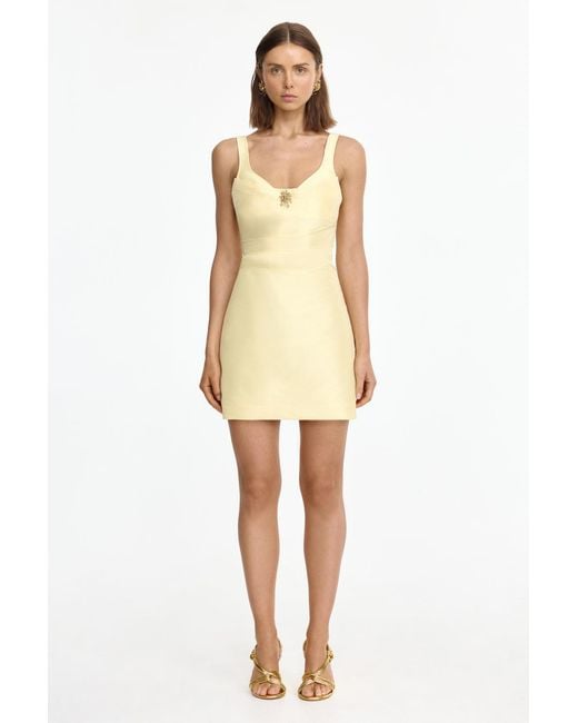 Acler Natural Newcatton Mini Dress