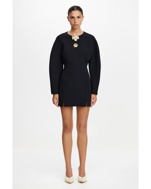 Acler Black Brotton Mini Dress