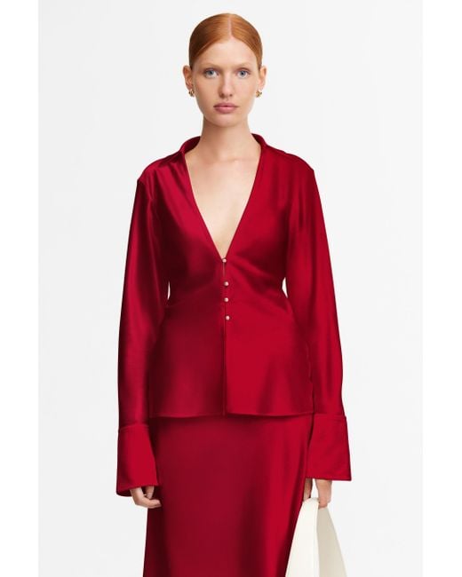 Acler Red Spunhill Shirt