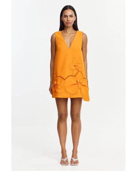 Acler Orange Koda Mini Dress