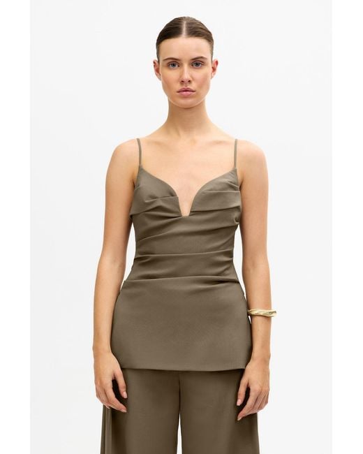 Acler Green Acler Structured Woven Top