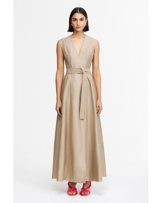 Acler Natural Hepworth Maxi Dress For