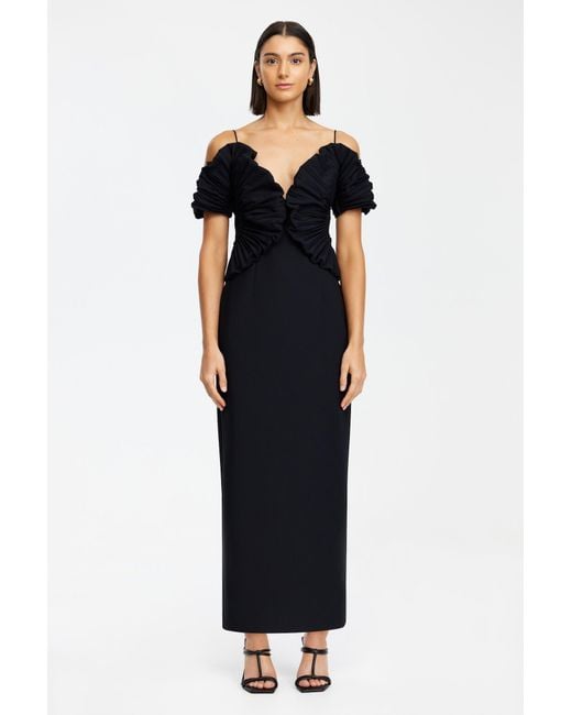 Acler Black Darnhill Midi Dress For
