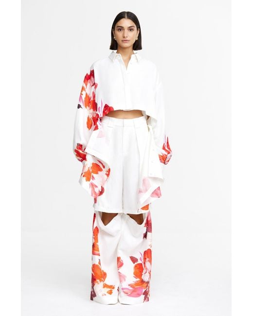 Acler Red Chapelhill Pant
