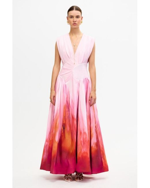 Acler Red Innoxhill Maxi Dress