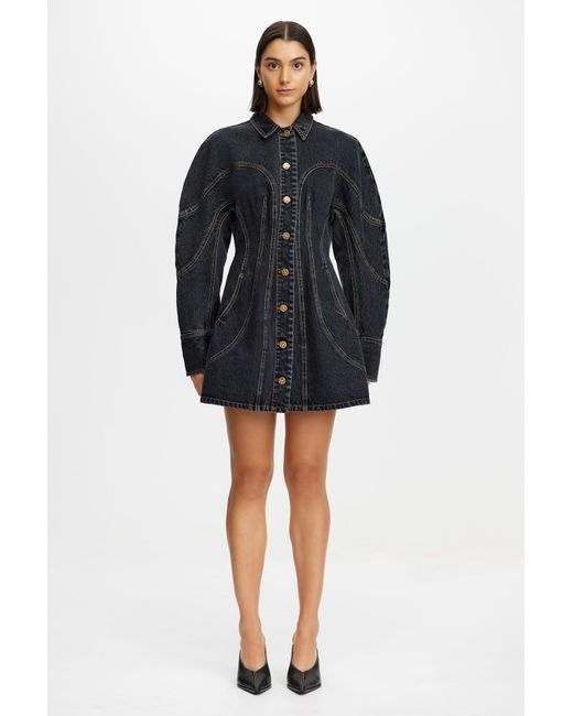 Acler Black Poulton Mini Dress