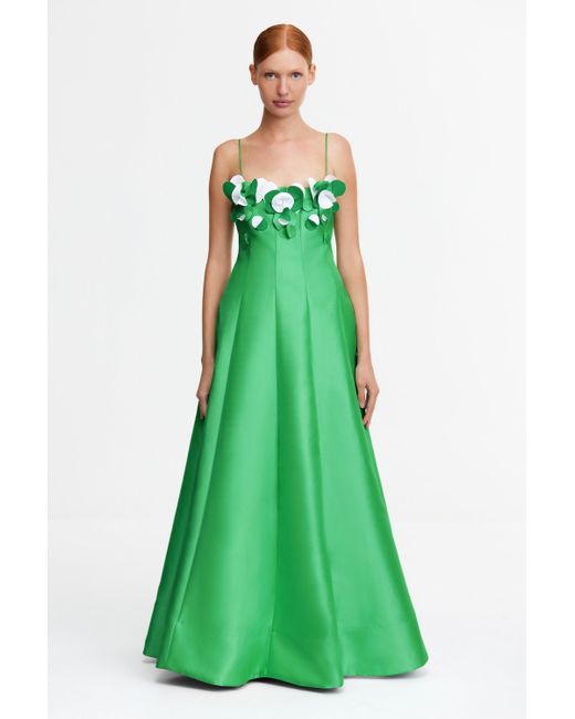 Acler Green Wynyar Maxi Dress For