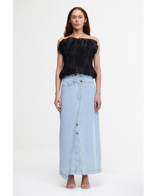 Acler Blue Clements Top
