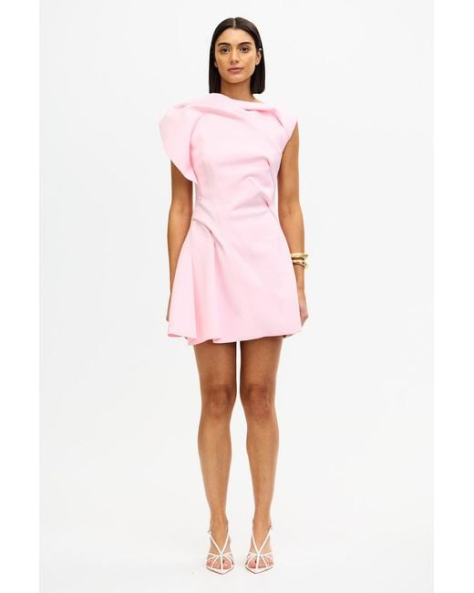 Acler Pink Borras Mini Dress