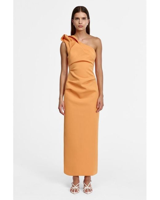 Acler Orange Bracora Maxi Dress