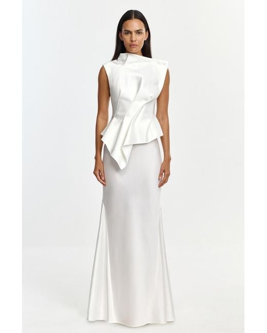 Acler White Harty Gown