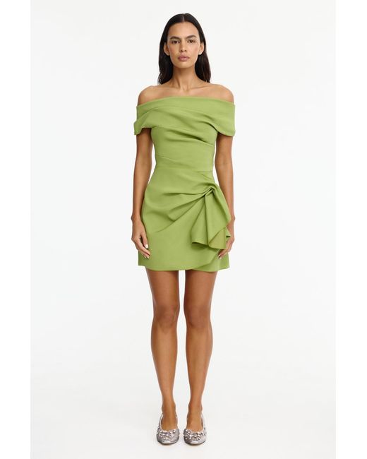 Acler Green Mersham Mini Dress