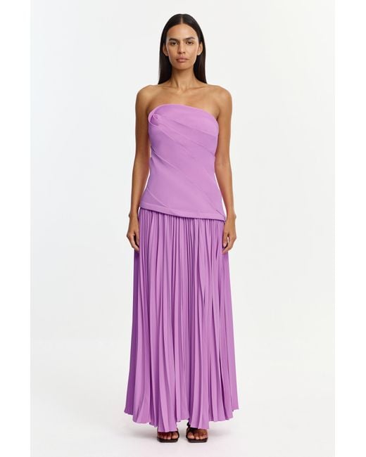 Acler Purple Harden Maxi Dress