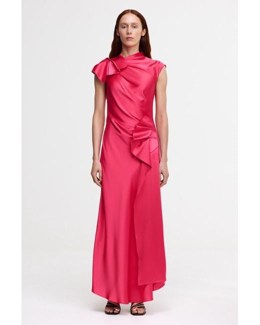 Acler Red Ramshaw Maxi Dress