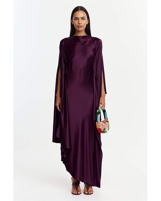 Acler Purple Jarvis Maxi Dress