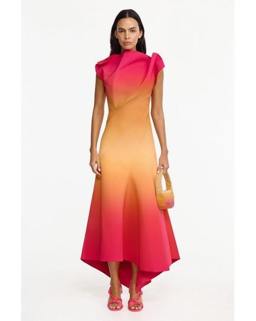 Acler Red Filton Maxi Dress