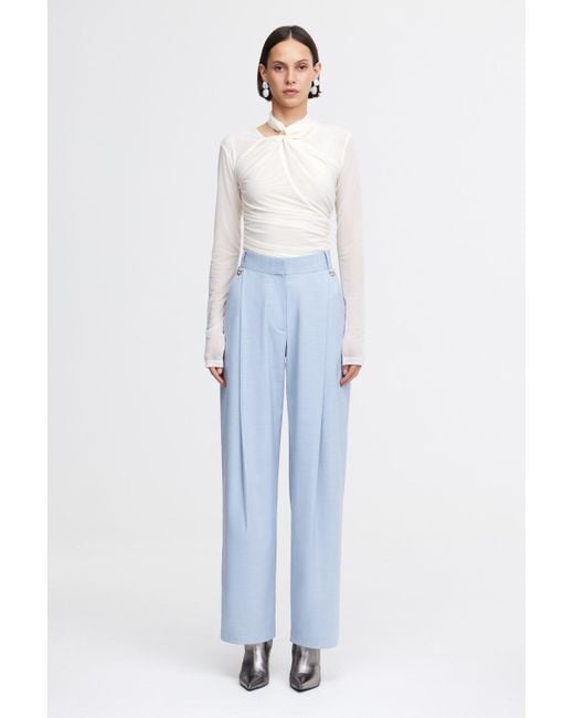 Acler Blue Newbewick Pant