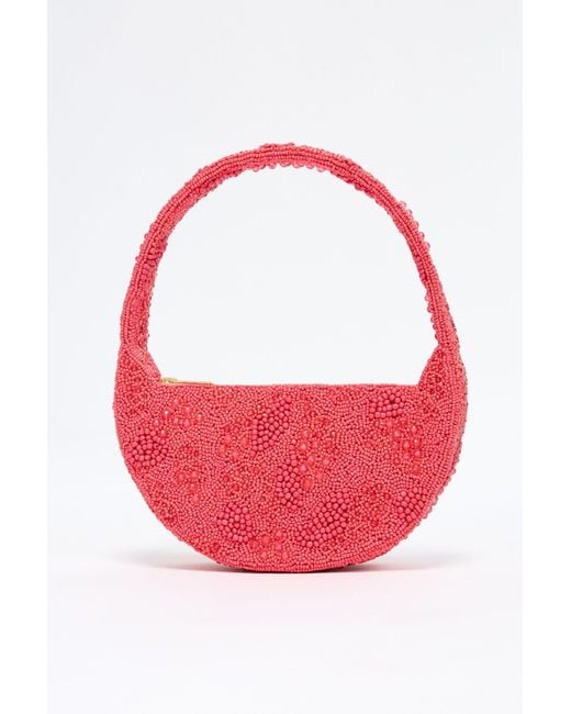 Acler Pink Bead Birch Bag For