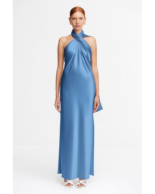 Acler Blue Yewgreen Maxi Dress