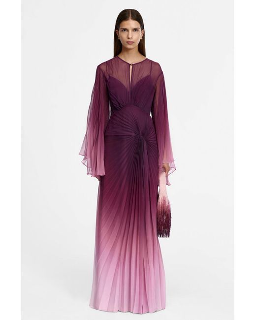 Acler Purple Primula Maxi Dress