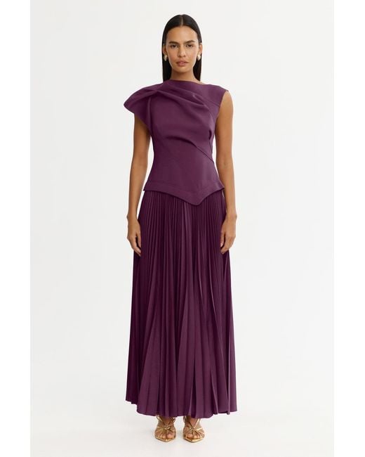 Acler Purple Midi Dress For