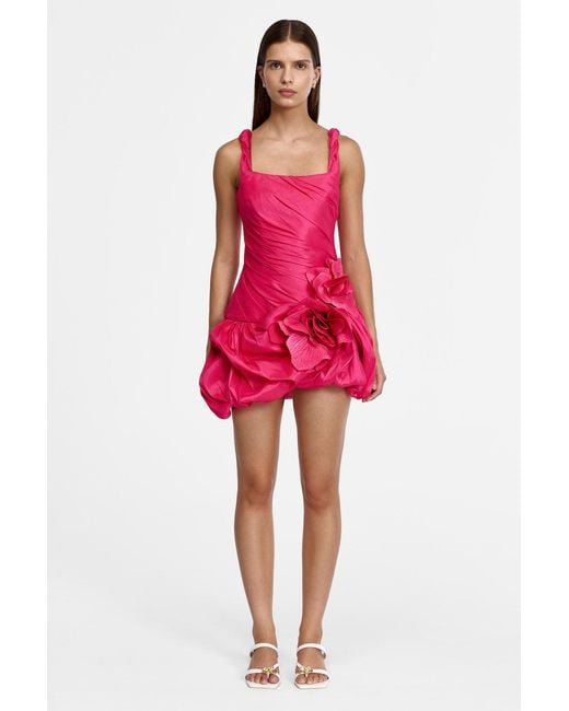 Acler Red Maxey Mini Dress