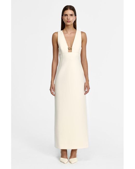 Acler White Picardie Maxi Dress