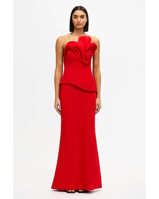 Acler Red Maxi Dress