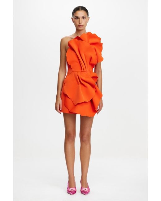 Acler Red Oake Mini Dress