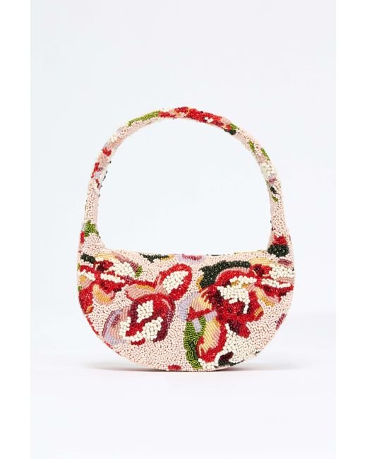 Acler Red Bead Birch Bag