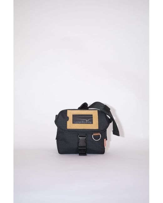 Acne Studios Mini Nylon Messenger Bag in Black Lyst