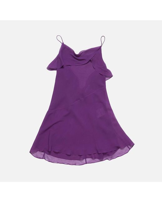 Acne Studios Women's Purple Silk Dress