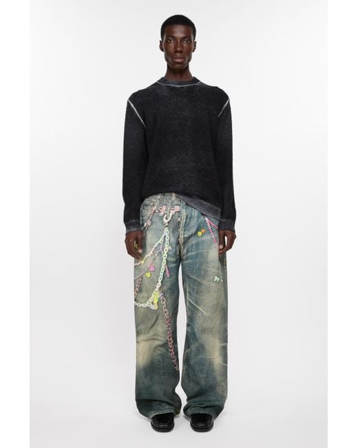Acne Locker Geschnittene Jeans – 1981M in Green für Herren