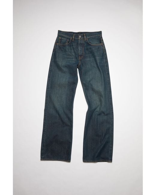 Acne Studios 2021f Ghost Town Loose Fit Jeans - 2021 in Blue | Lyst UK