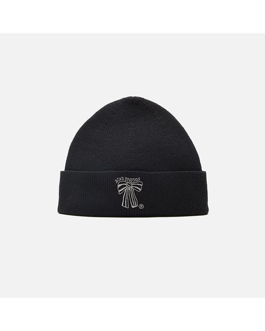 Acne Black Merino Wool Beanie