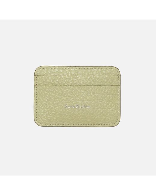 Acne Green Leather Card Holder
