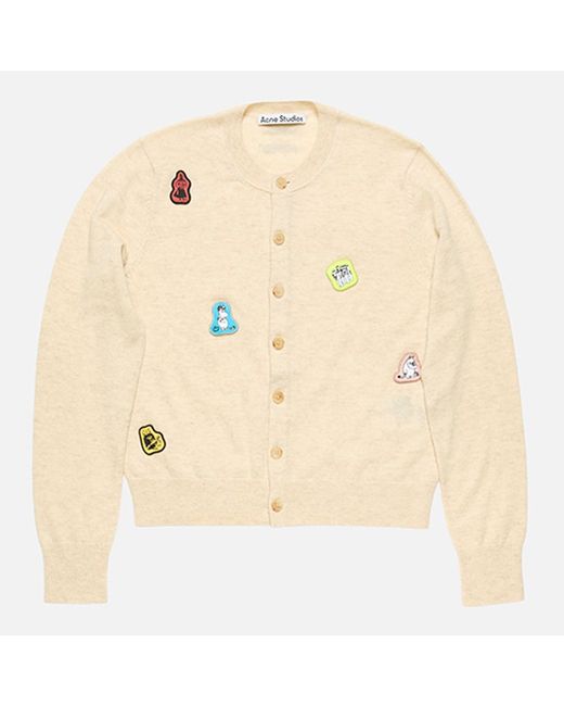 Acne Natural Cardigan Yak Wool - X Moomin