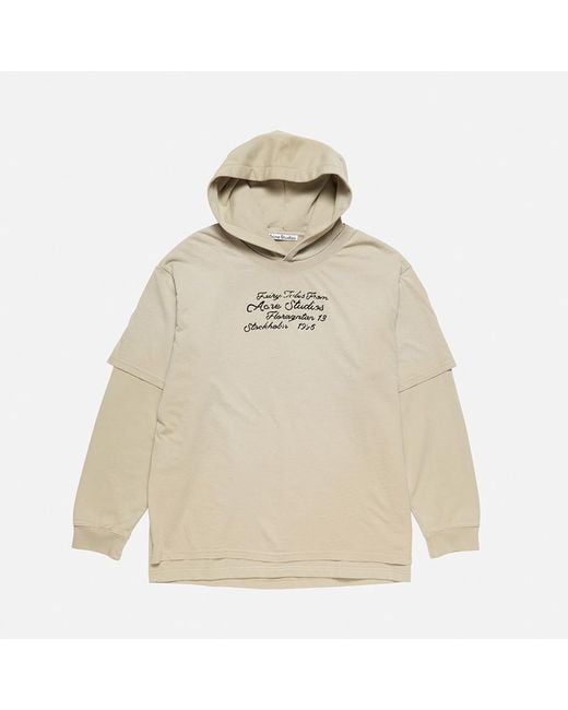Acne Natural Layered Sweatshirt